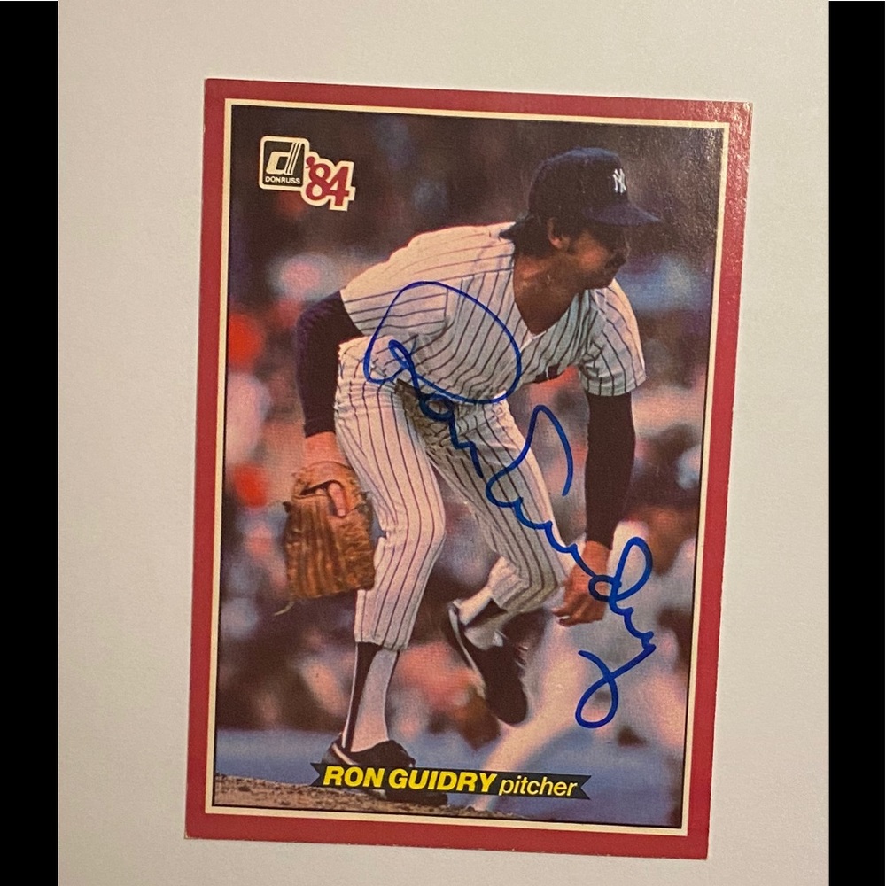 Ron Guidry Autographed Signed